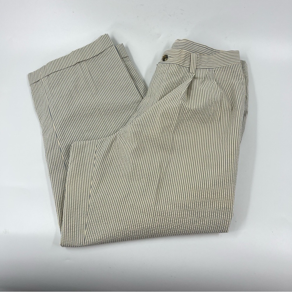 Charleston Khaki Casual Casual Striped Pants‎